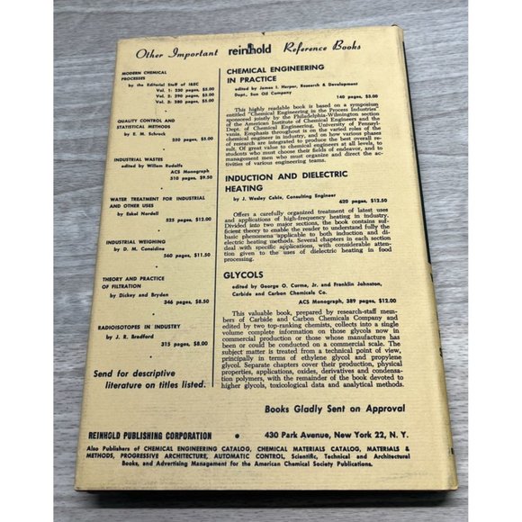 Elements of Food Engineering Vol 3 by Milton Parker 1st Ed 1954 Unit Operations - Picture 8 of 12